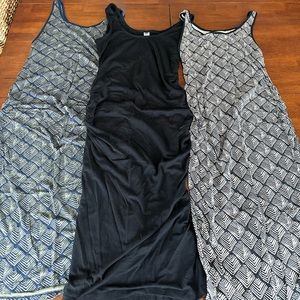 Lot of 8 cotton maternity dresses. Size xs/s various colors and patterns